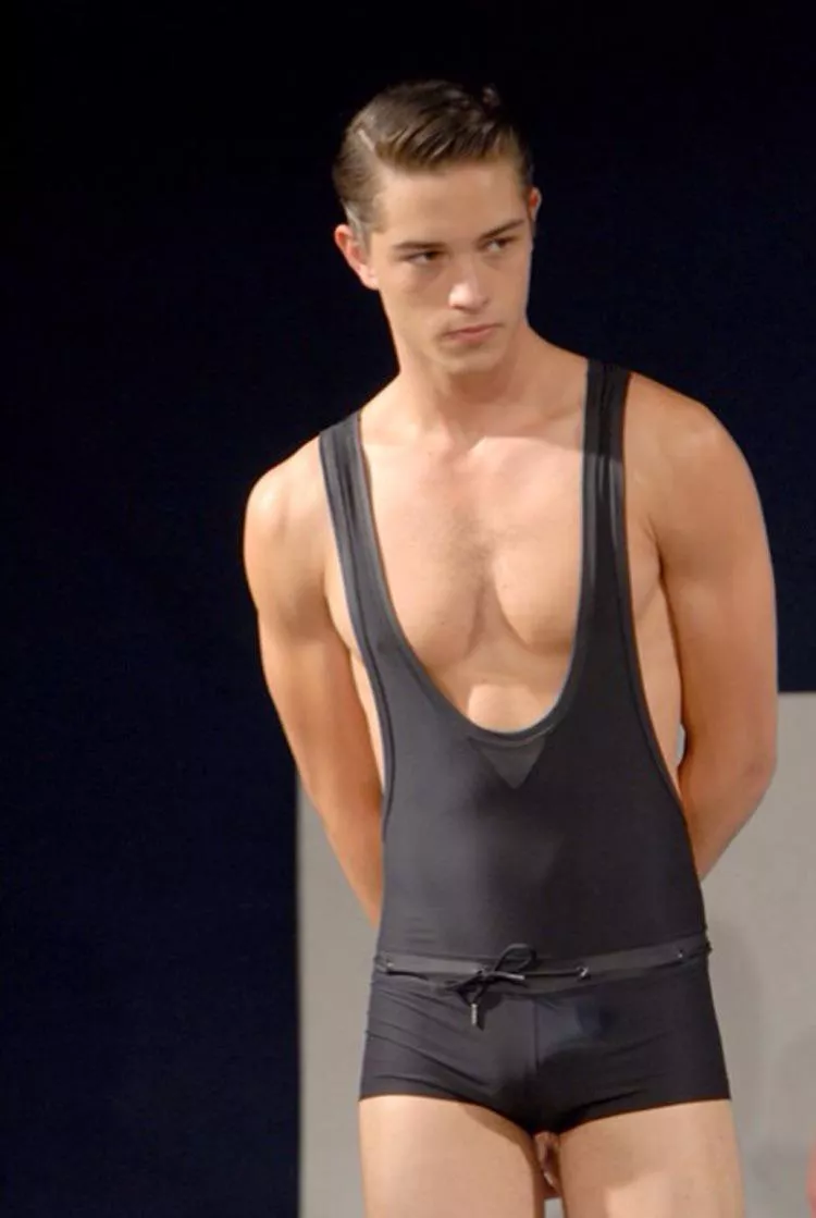 A young Francisco Lachowski, in Valentino.