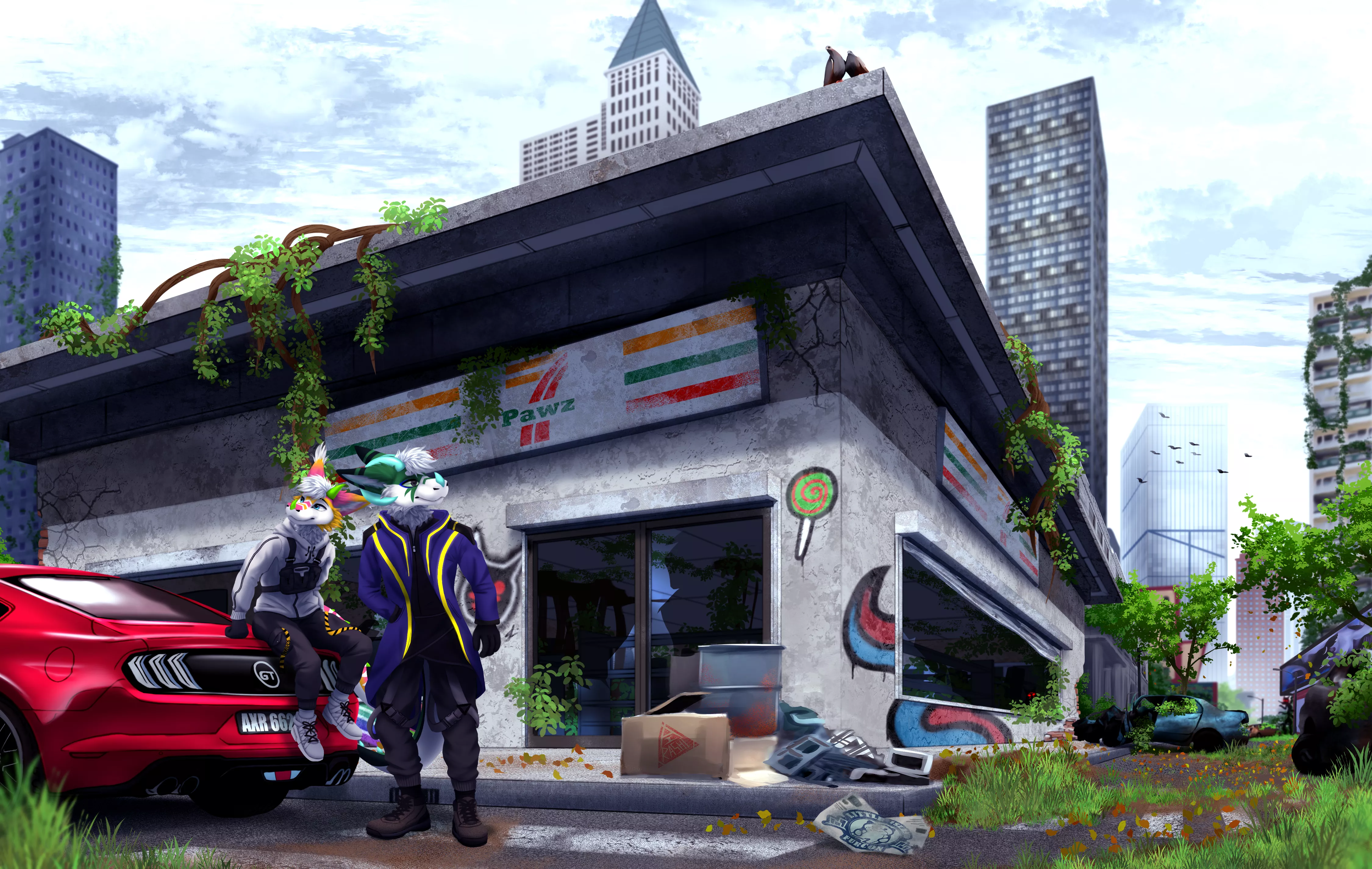 Abandon City ( Artist: @AirashiSuzume )