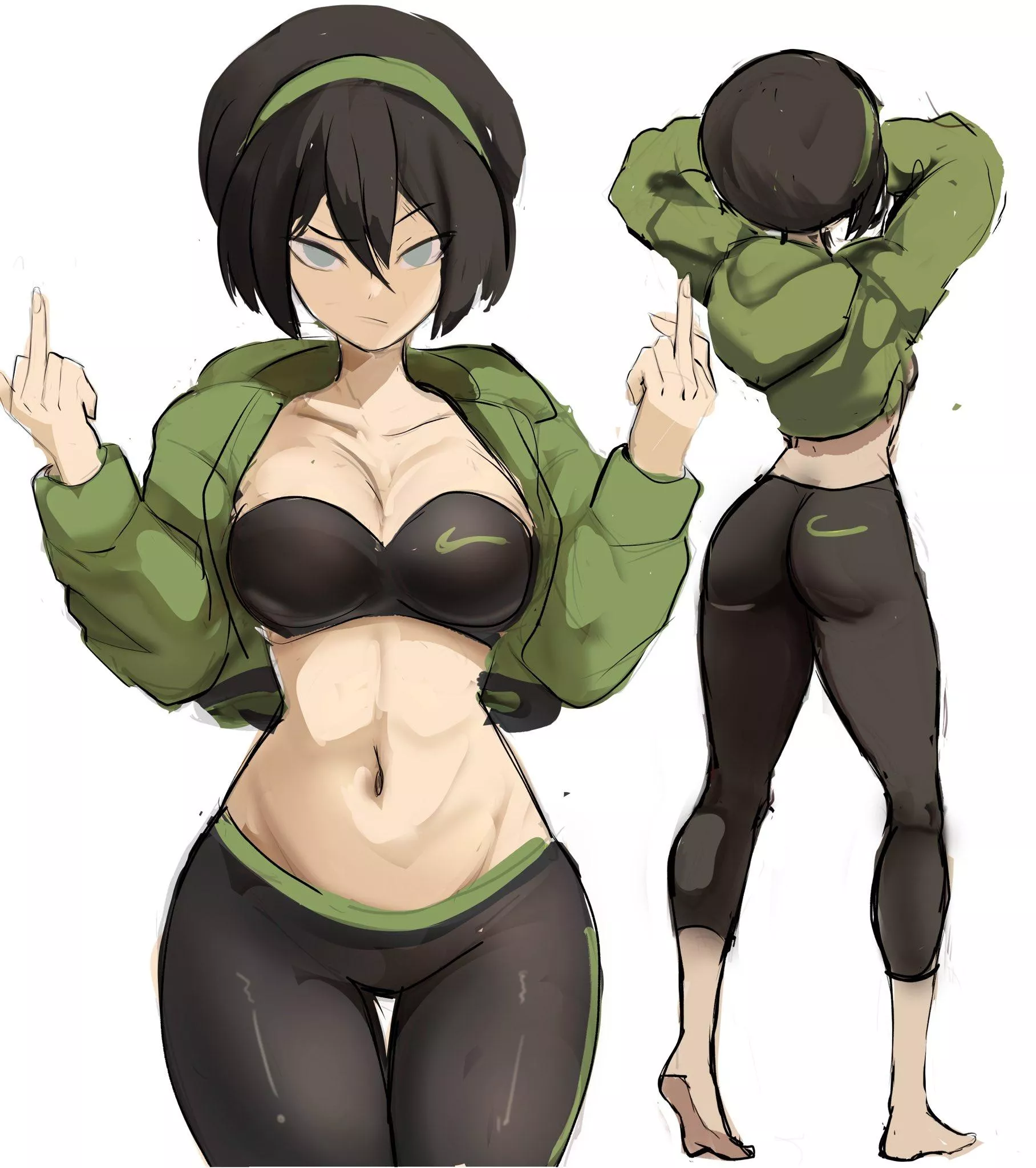 Adult Toph Beifong casual.(@rakeemspoon)[A:TLA]