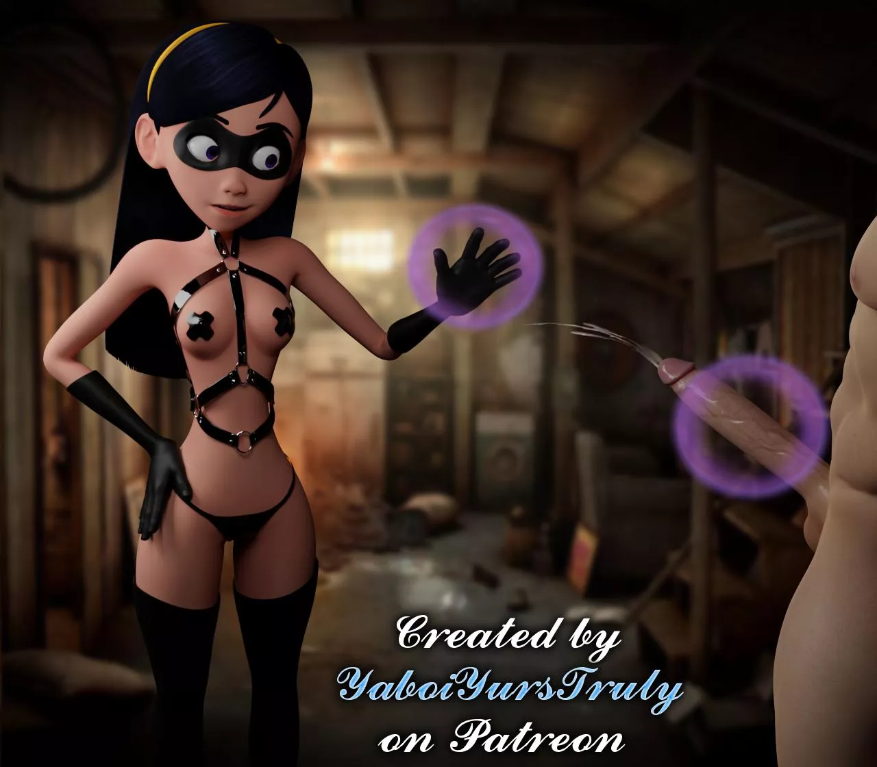 Adult Violet Using Her Powers! (Incredibles) created by YABOIYURSTRULY