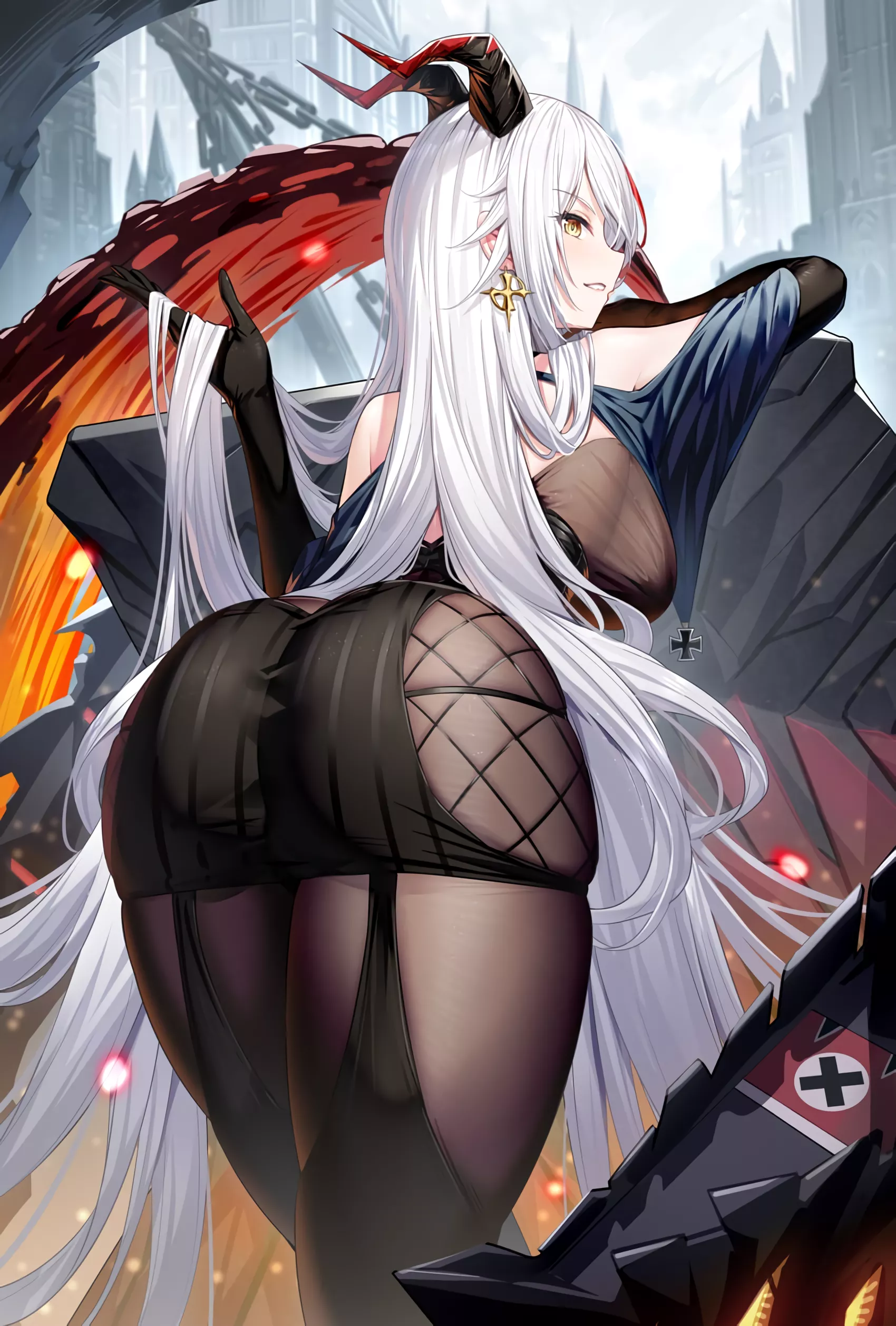 Aegir from behind (ririkocafe) [Azur Lane]