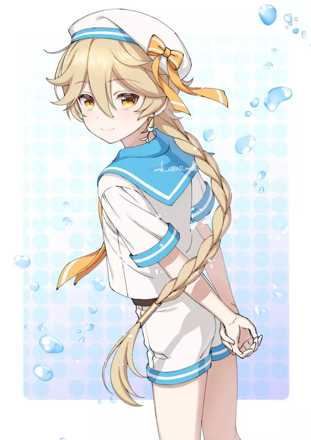 Aether in his cute uniform