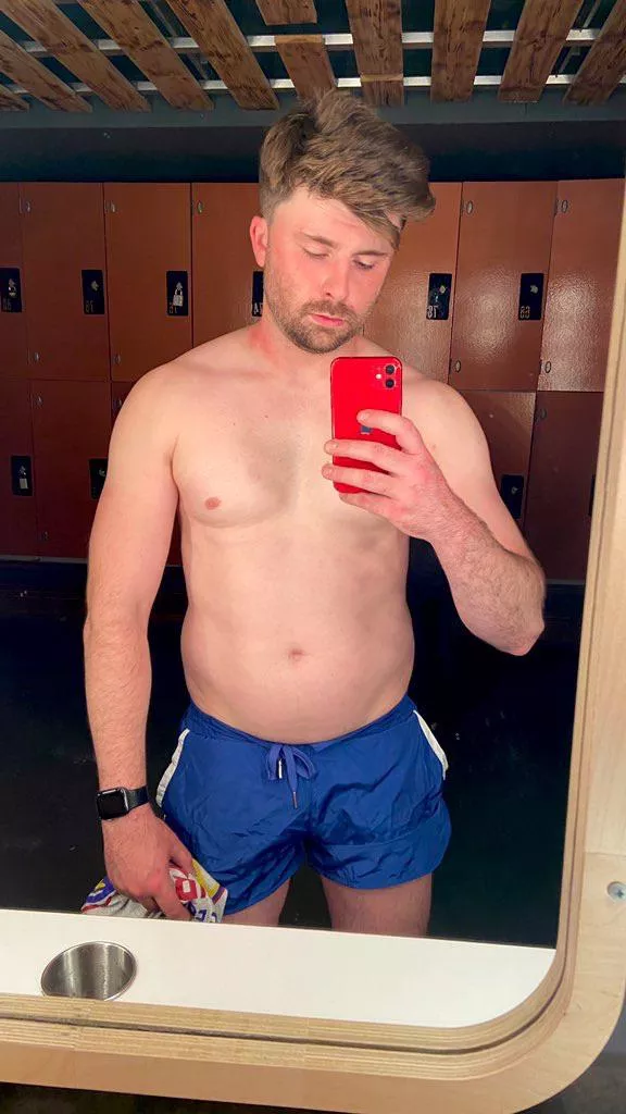 After a workout and feeling my oats