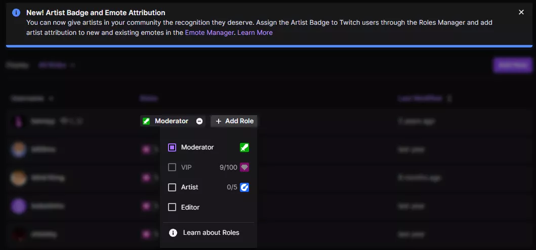 After LEAKING it one month ago, Twitch FINALLY adds the ''Artists Badge'' feature!