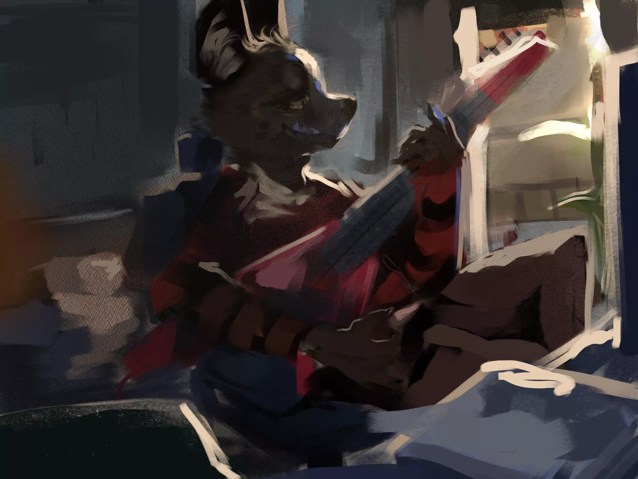 After work practice (Art by me)