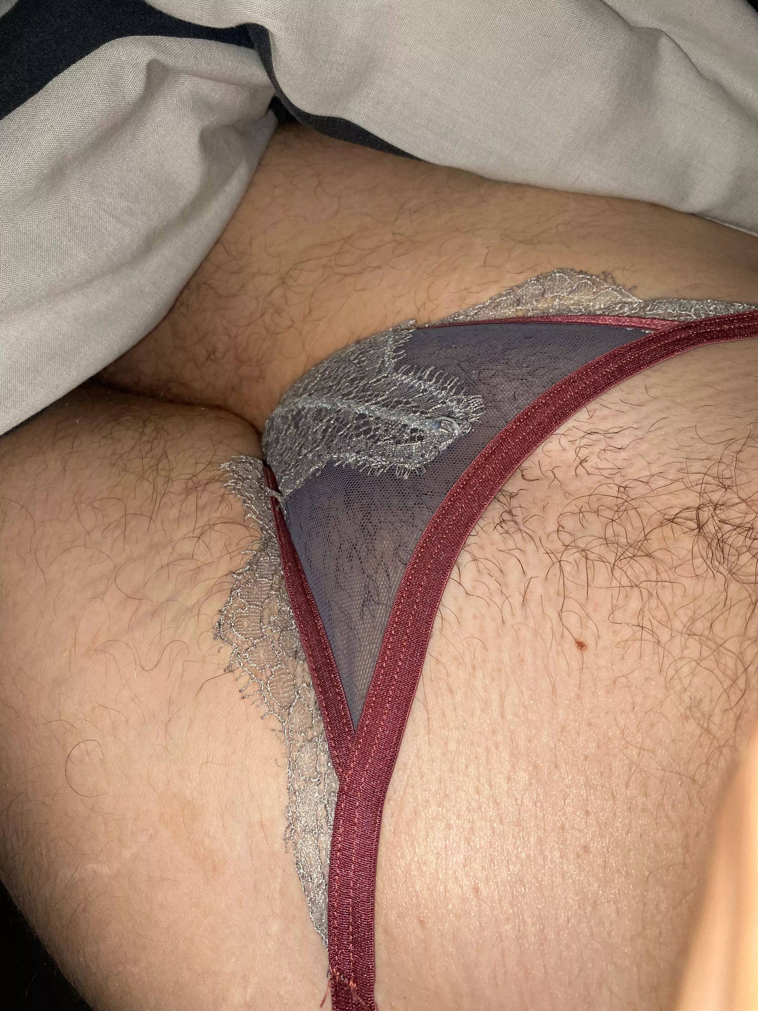 All tucked into my step sisters panties ðŸ¤«