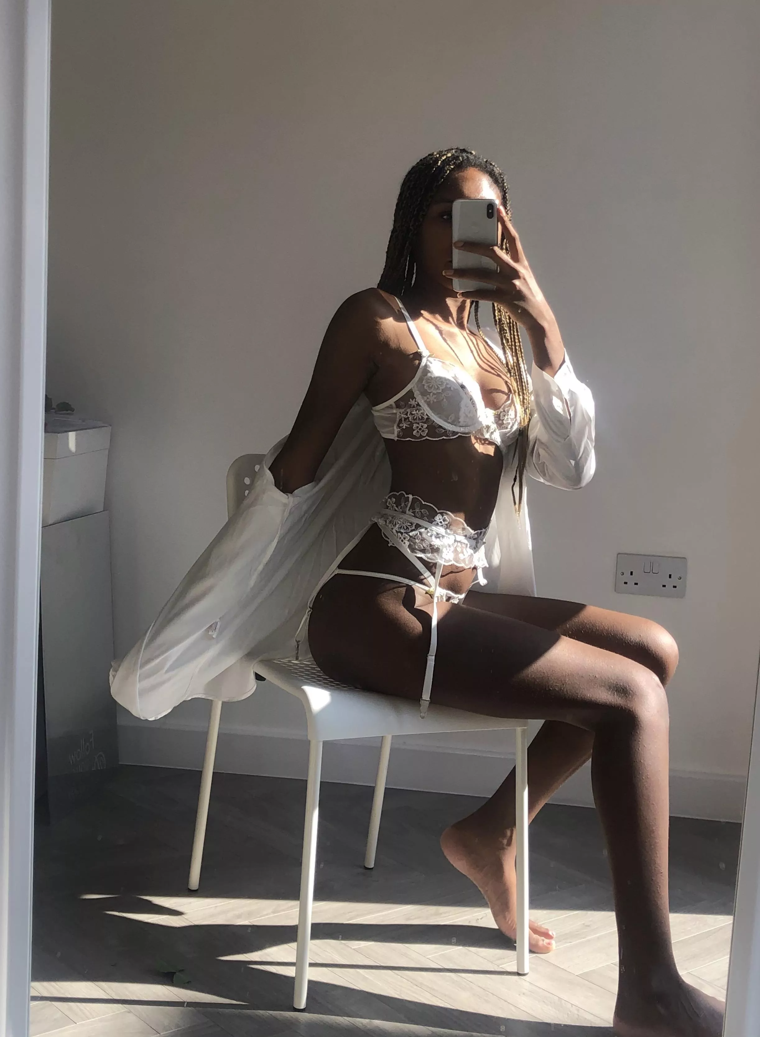 All white lingerie