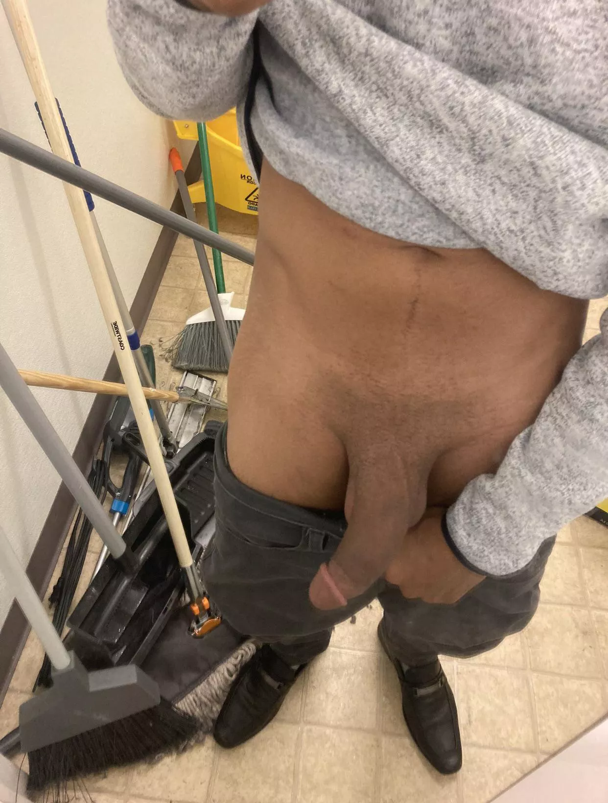 Almost got caught showing off at work