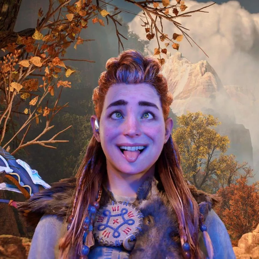 aloy ahegao (horizon photo mode and a little photoshop)