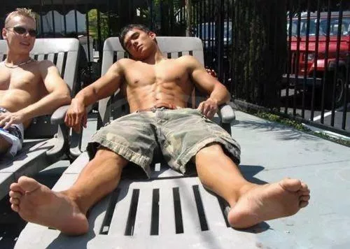 Alpha hunk and feet