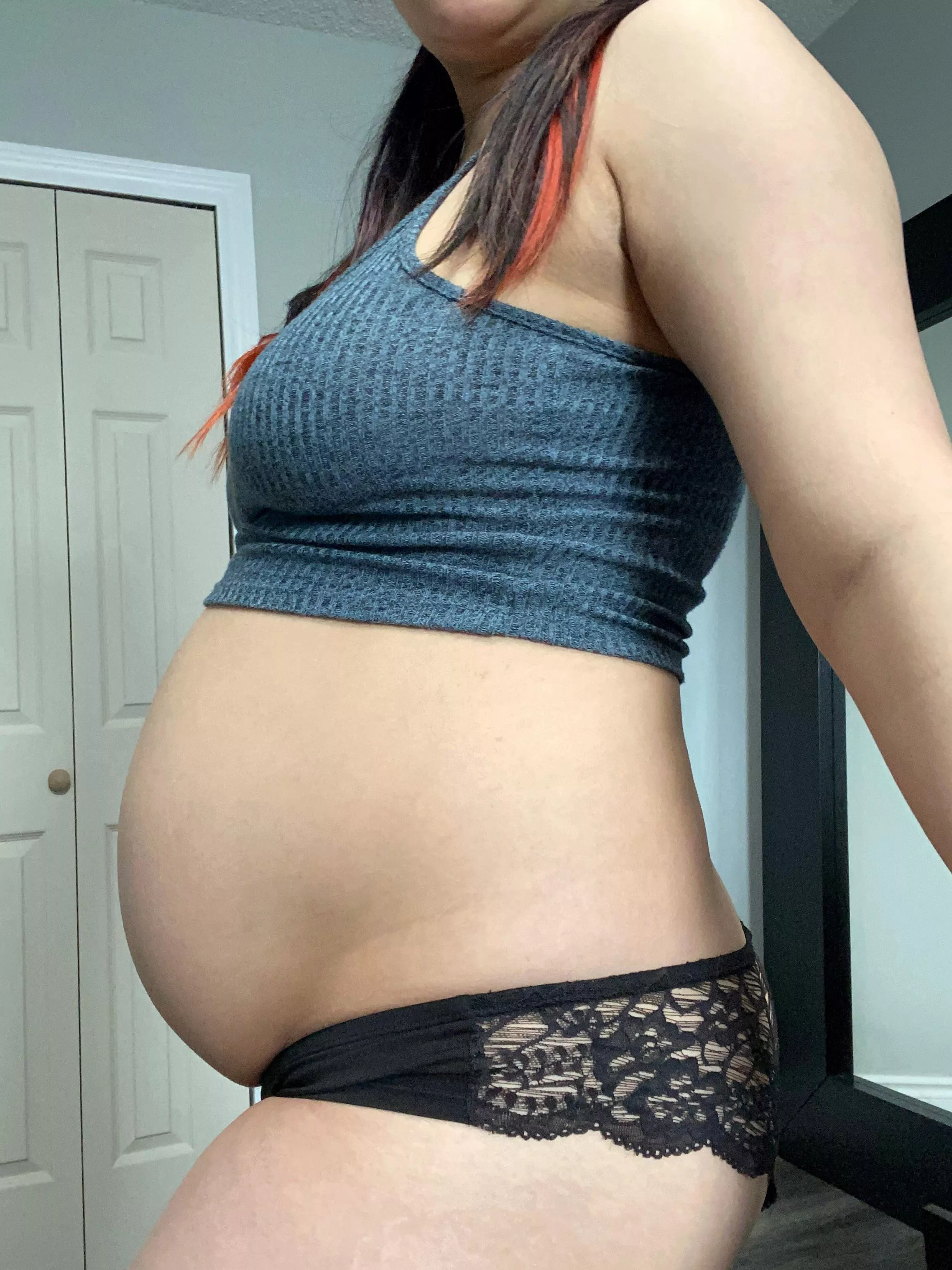 Already knocked up. Want to still cum in me?ðŸ˜‰