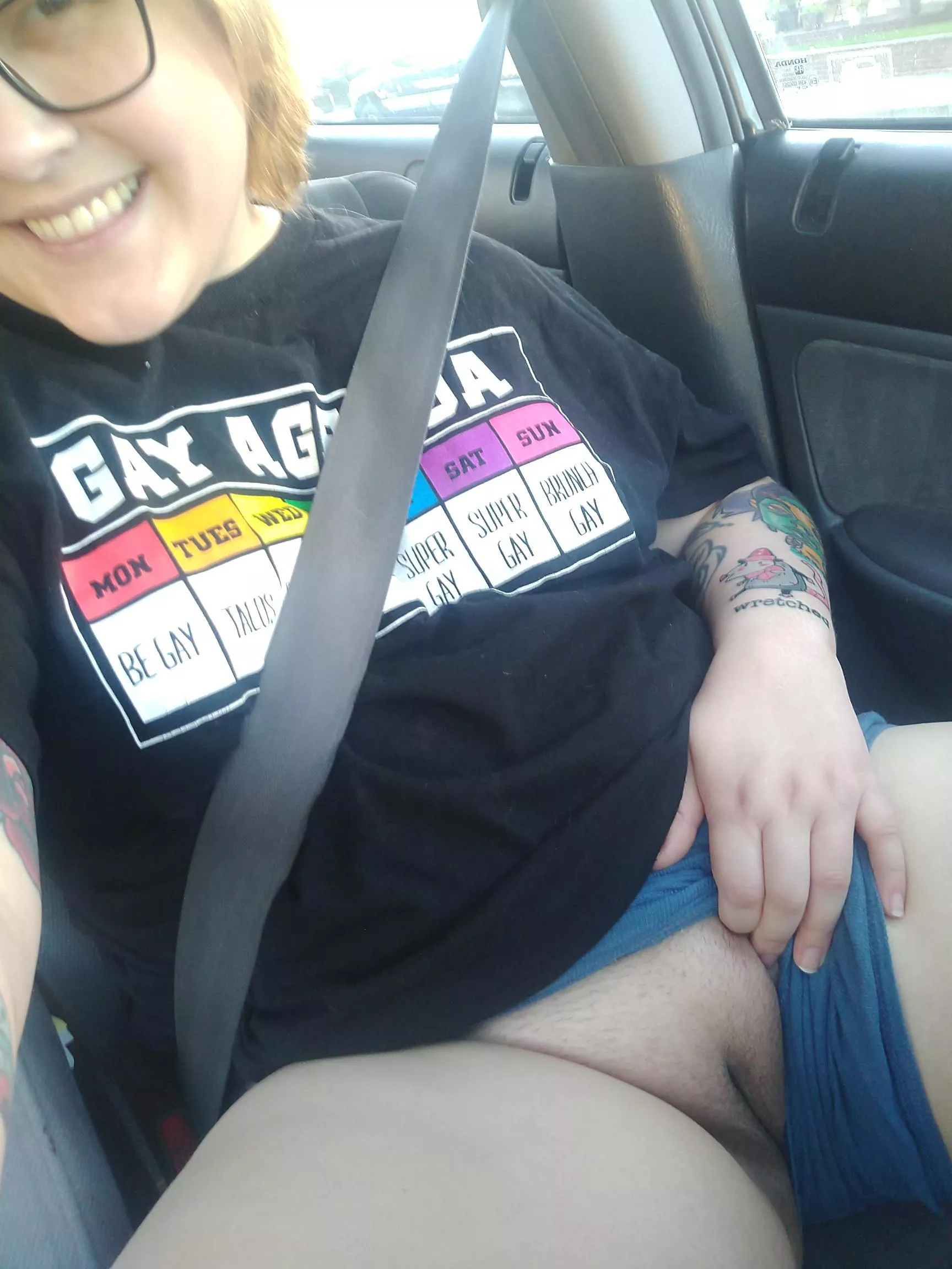 always flashing in the parking lot! surprised I haven't gotten caught