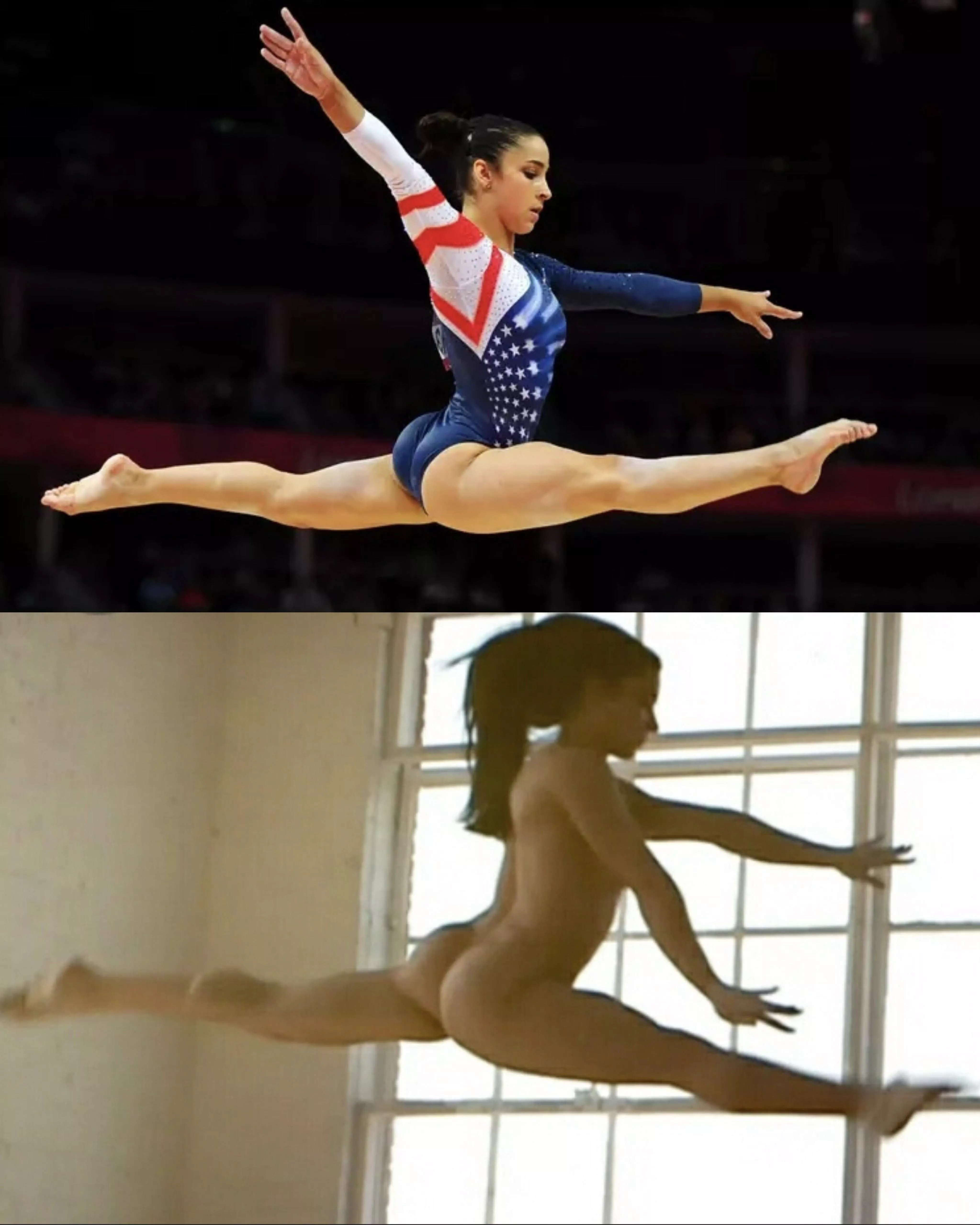 Aly Raisman On/Off butt colorized