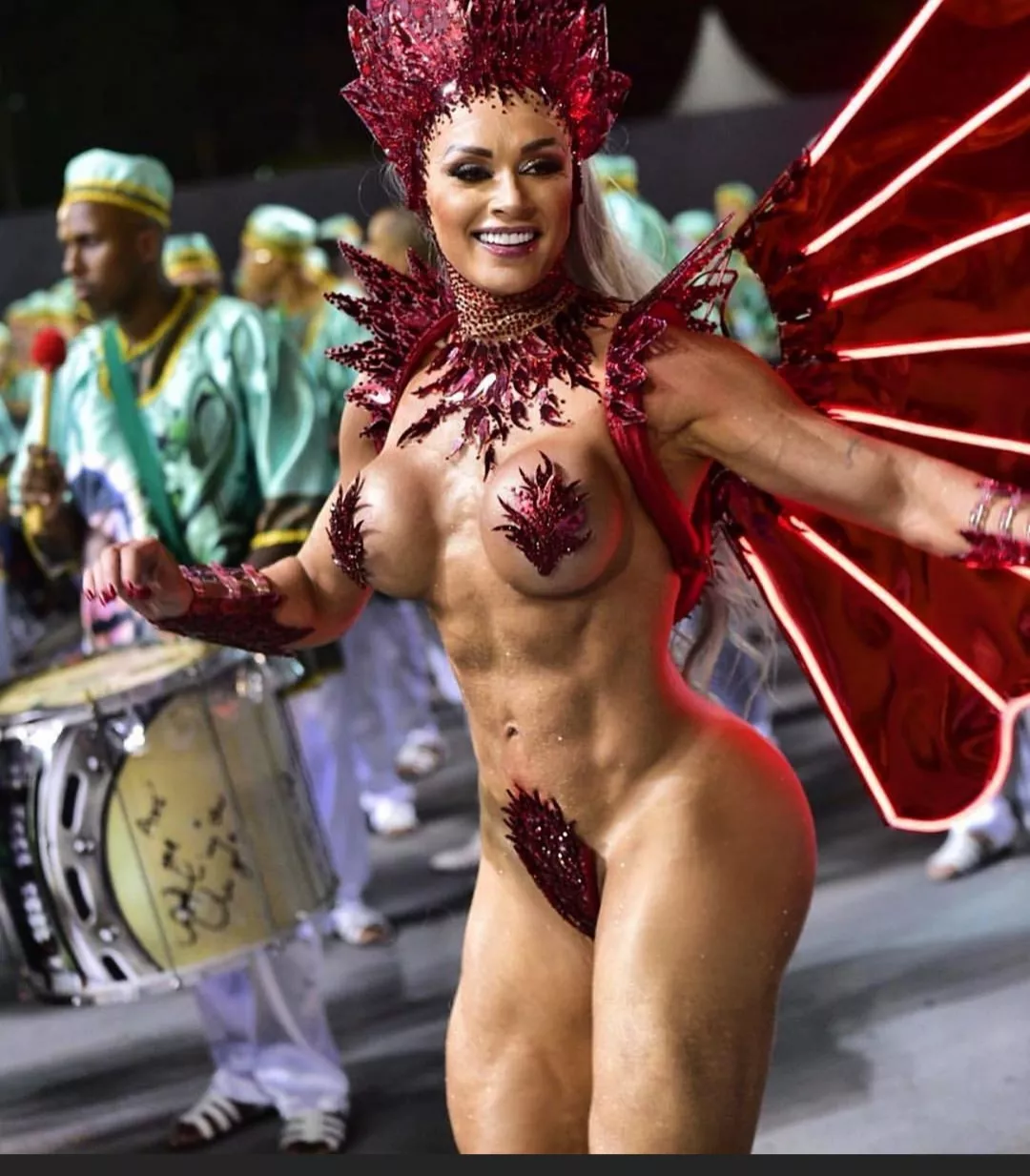 Amazonian bimbo at carnival