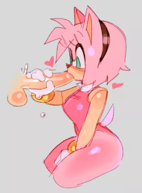 amy rose blowjob (wamudraws)