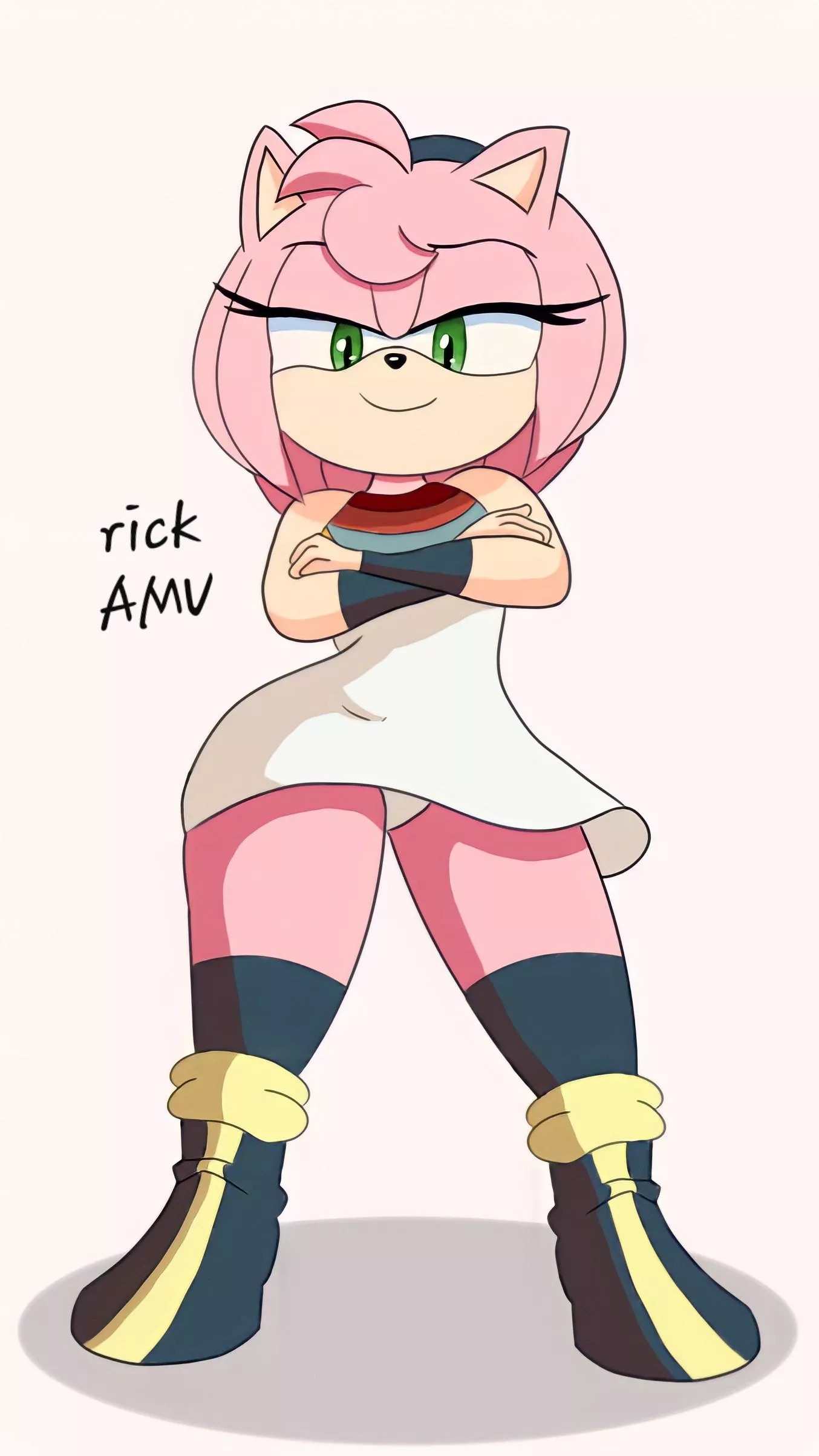 Amy Rose dressed as Ankha commission (made by me)