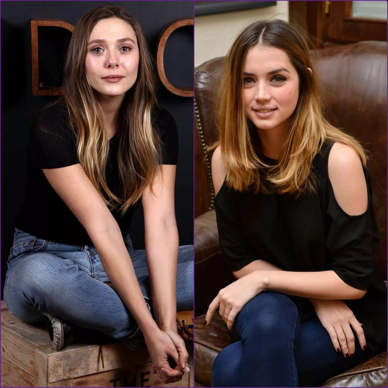 Ana de Armas and Elizabeth Olsen, I’d never realised the similarities before