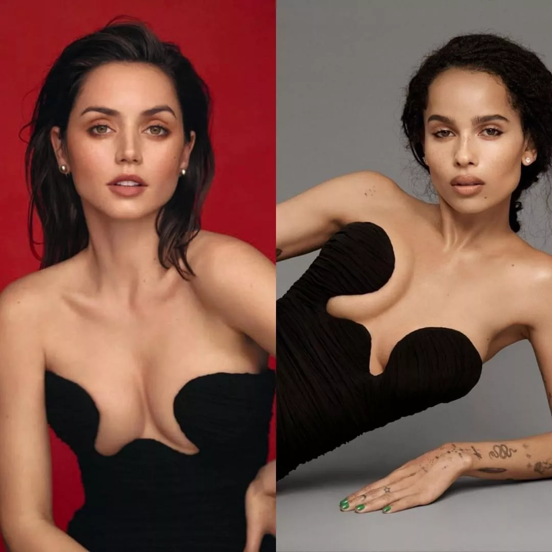 Ana De Armas & Zoe Kravitz in the same dress