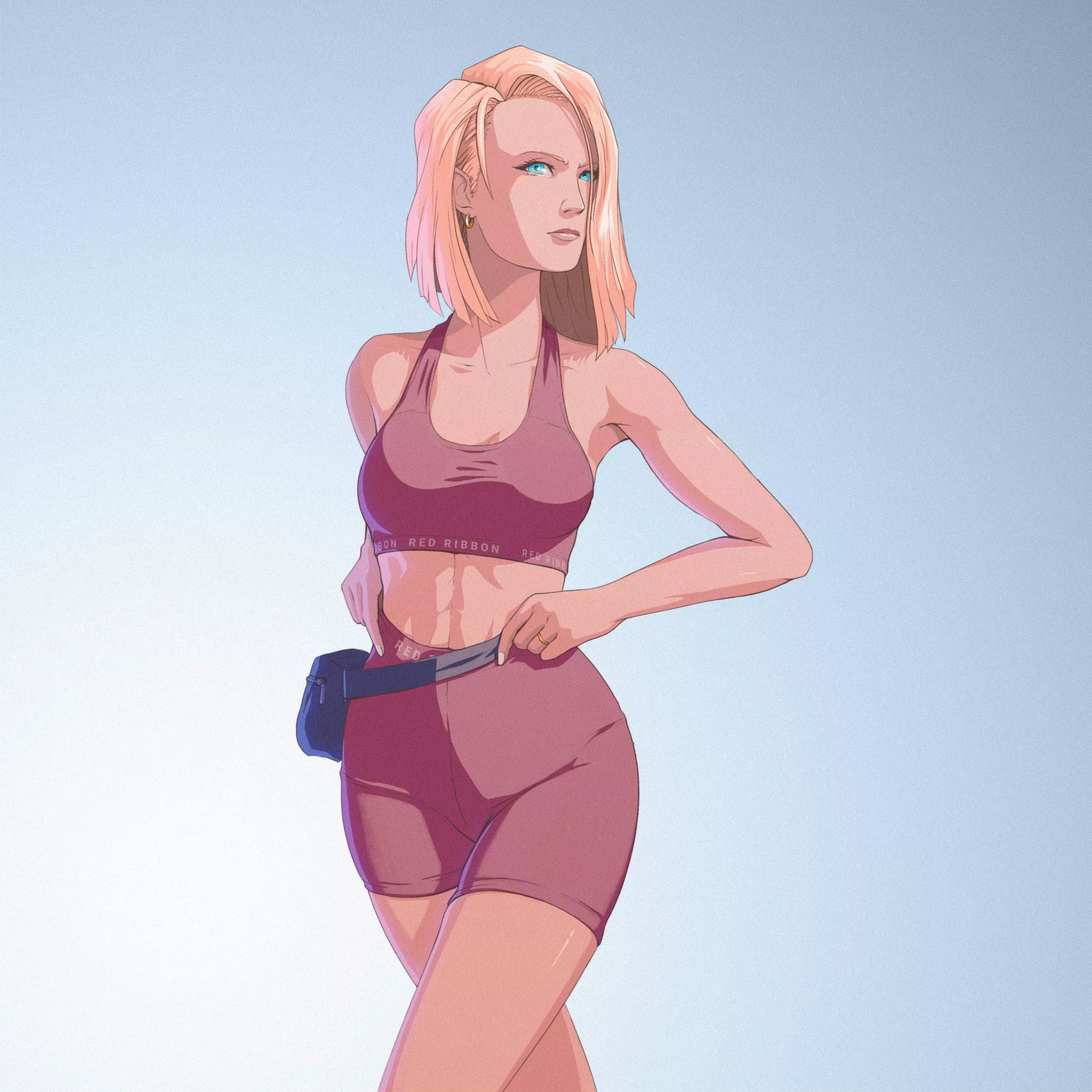 Android 18 in work out gear [DBZ] (OC)