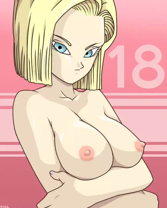 Android 18 show us her beautiful boobies