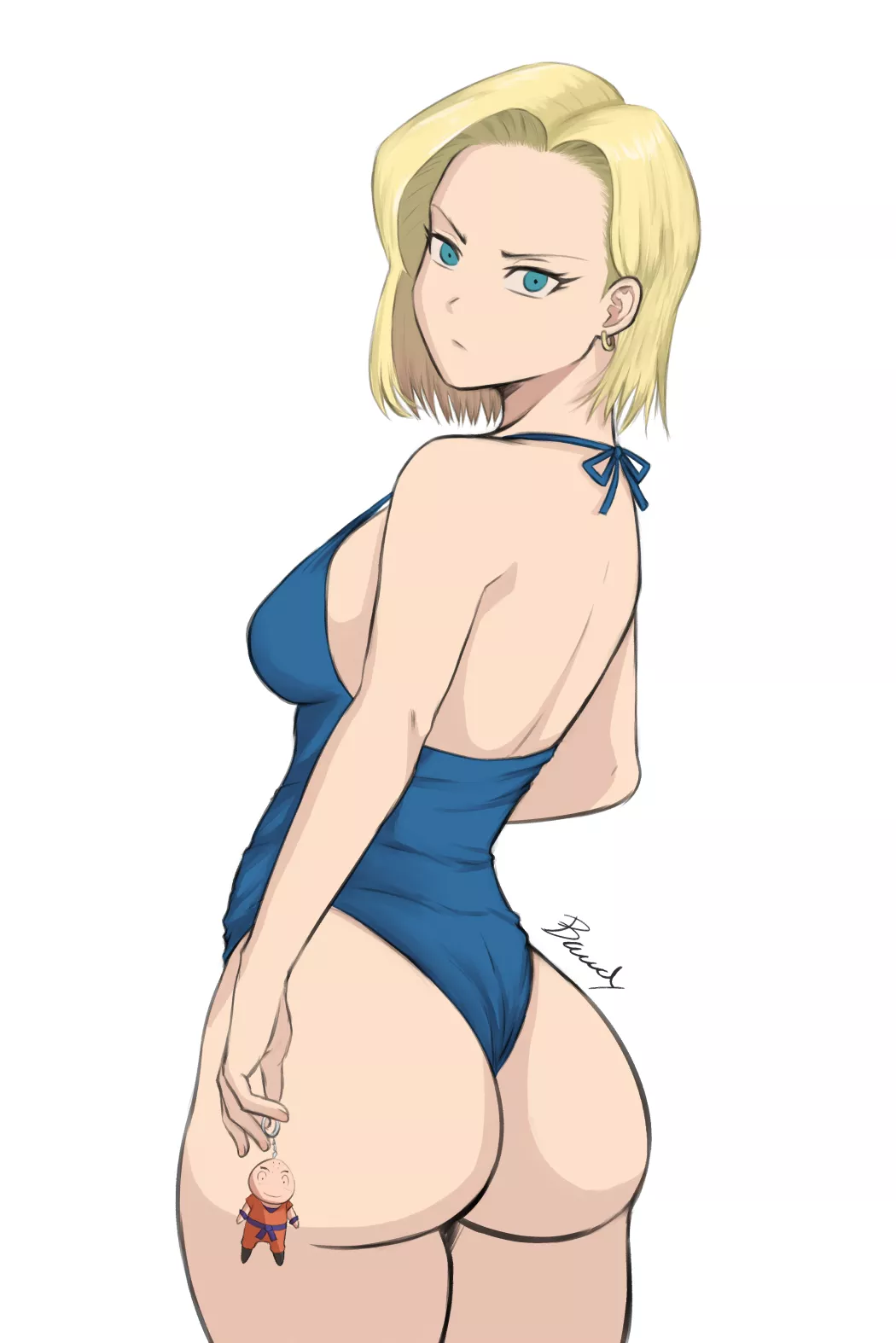 Android 18's new swimsuit (BawdyArt) [Dragonball Z]