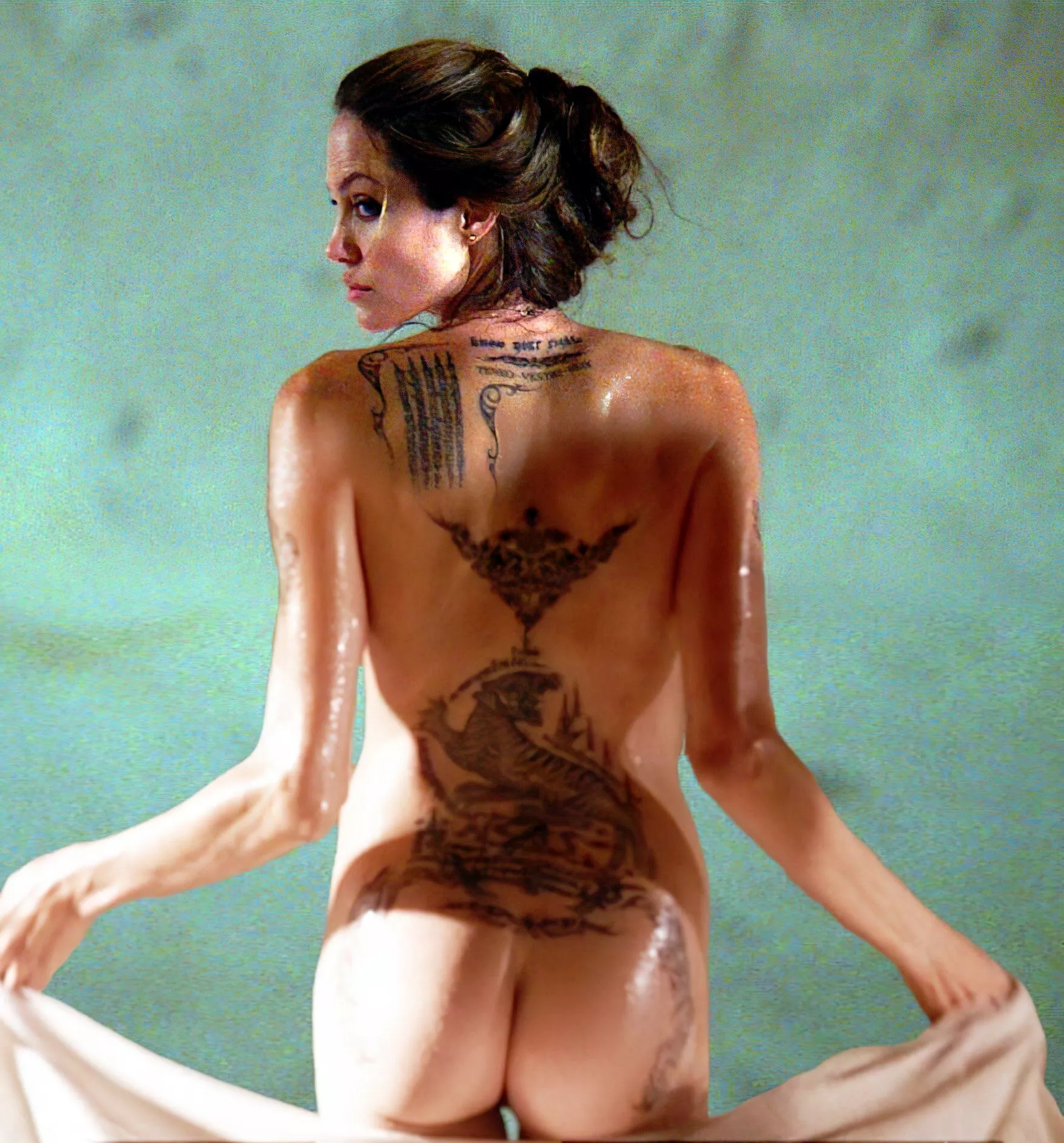 Angelina Jolie nude from behind