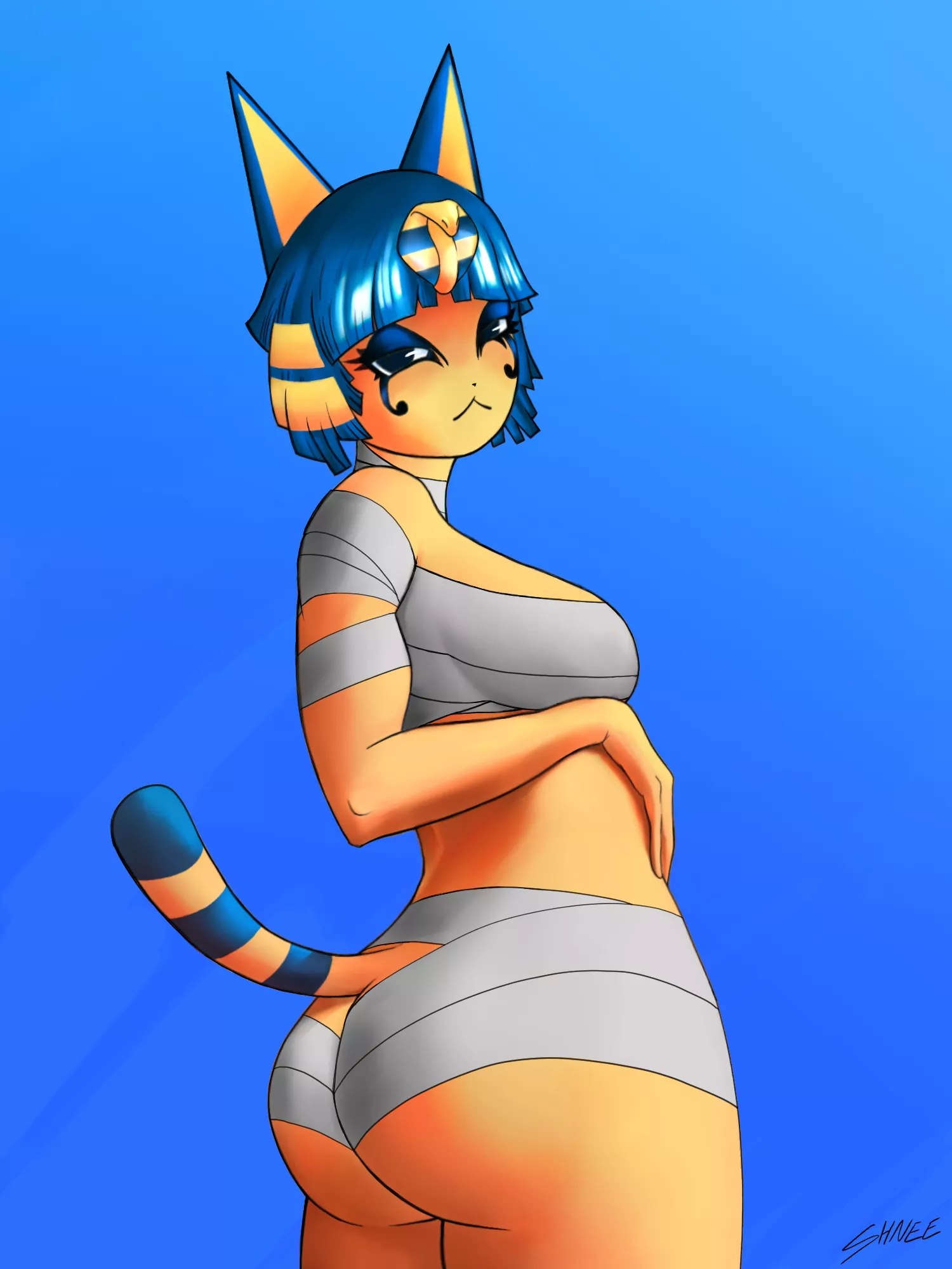 Ankha and the View by Shnee (Me)