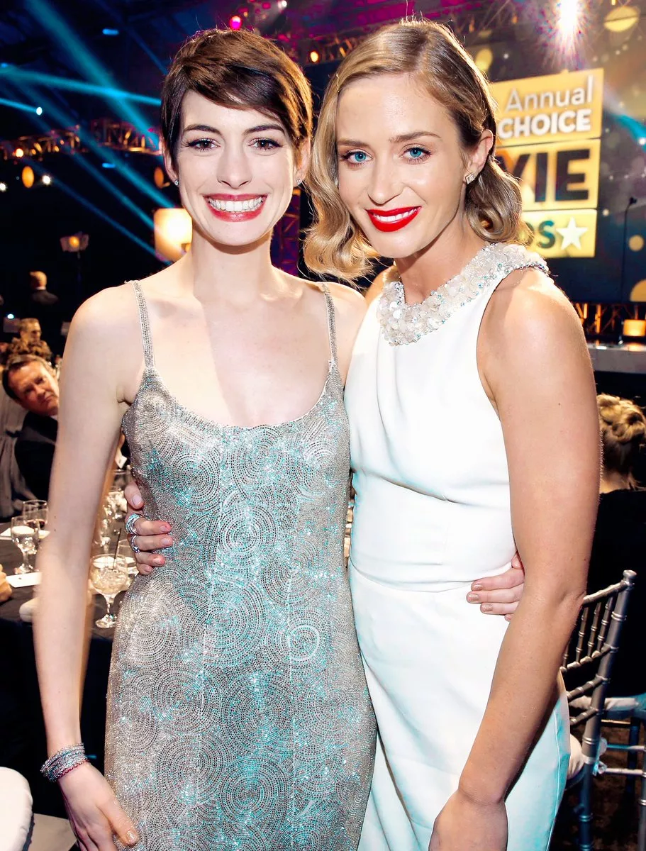 Anne Hathaway and Emily Blunt