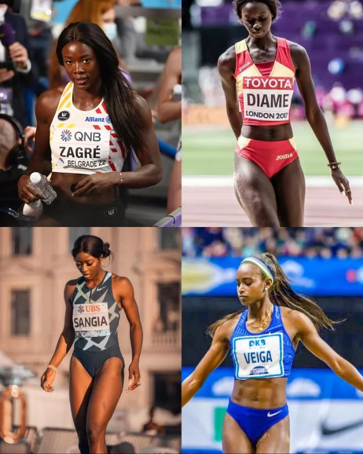 Anne Zagre 🇧🇪 Fatima Diame 🇪🇸 Khaddi Sagina 🇸🇪 Evelise Veiga 🇵🇹