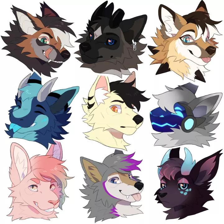 annother batch of headshot commissions done :)