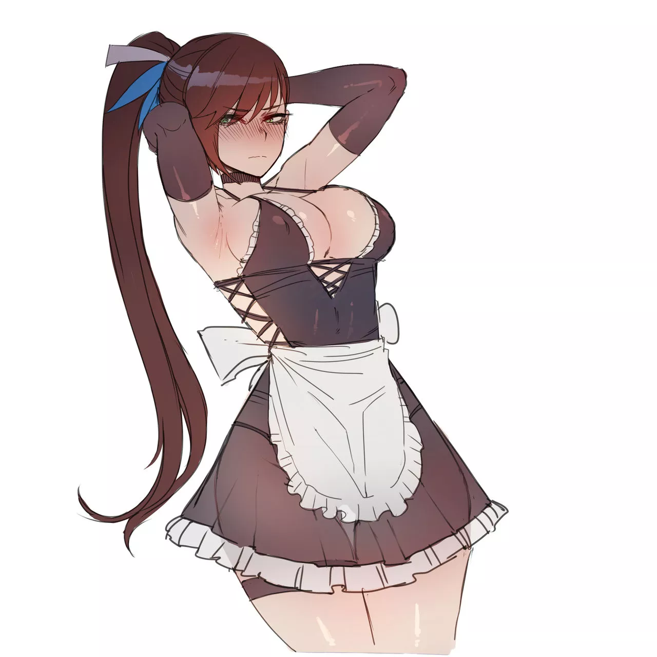 Annoyed Lewd Maid (Ratatatat74 ) [Black Survival]