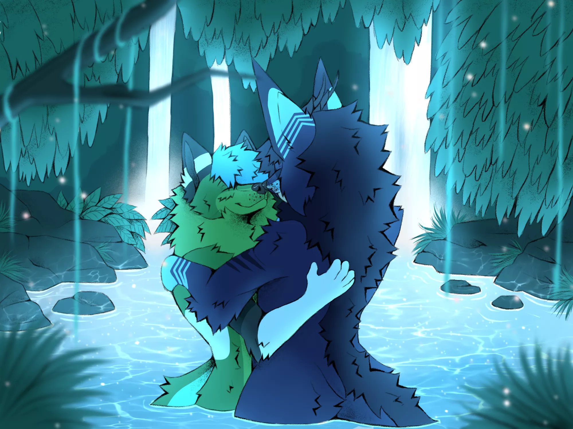 Another art of bf and me that I'm pretty proud of uwu