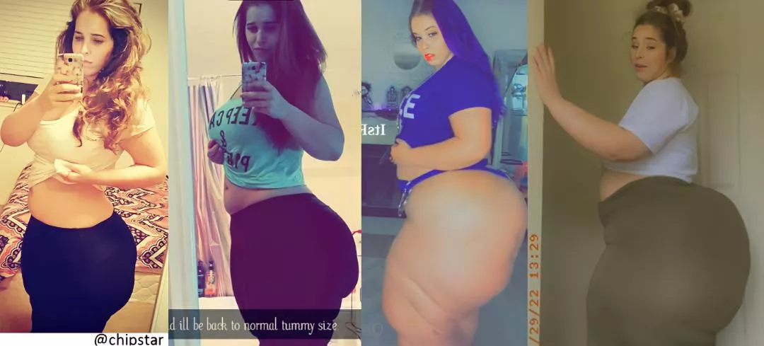 Another comparison of Randalin's booty 😍🍑