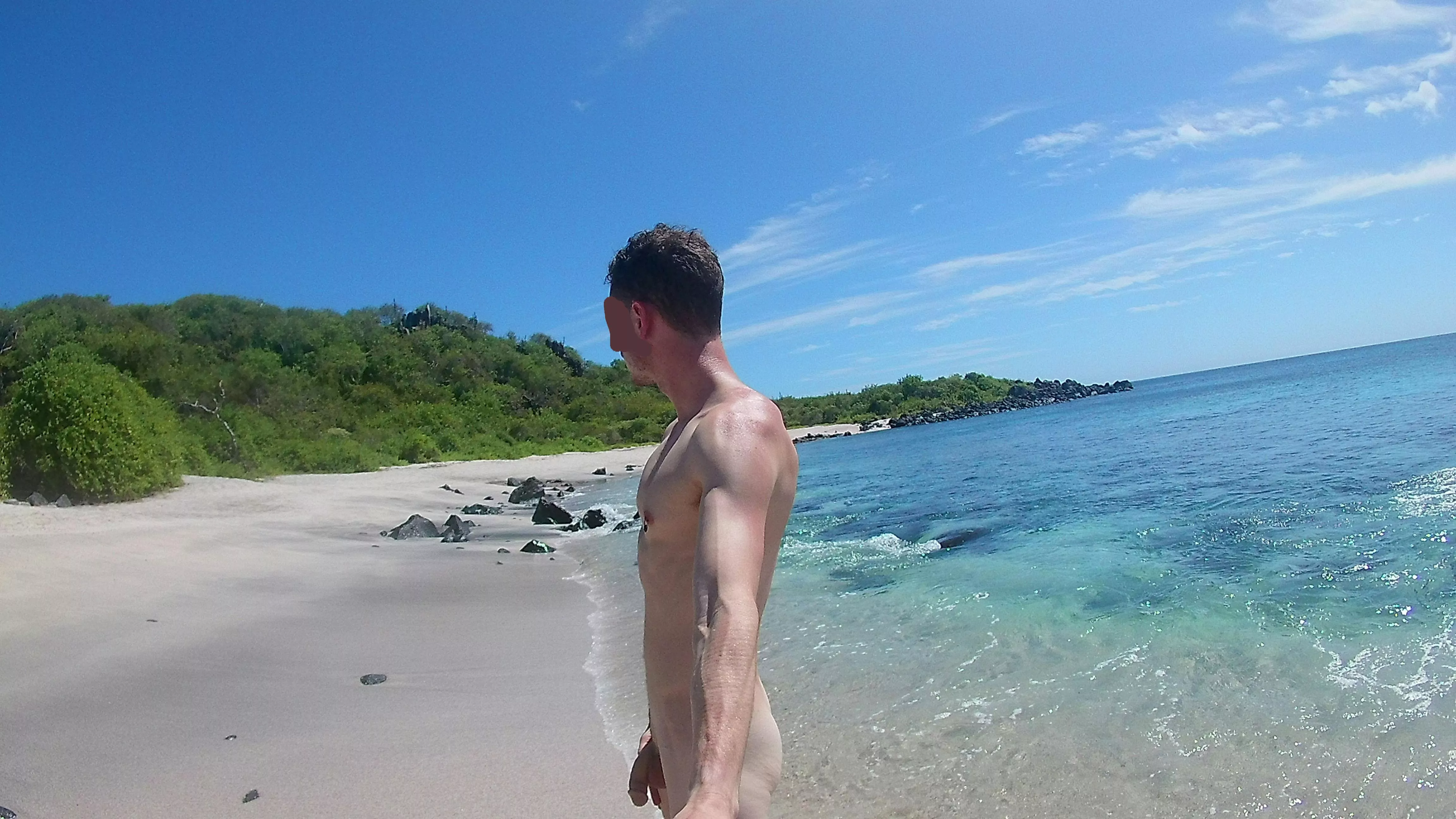 Another nude beach exploration in the Galapagos!