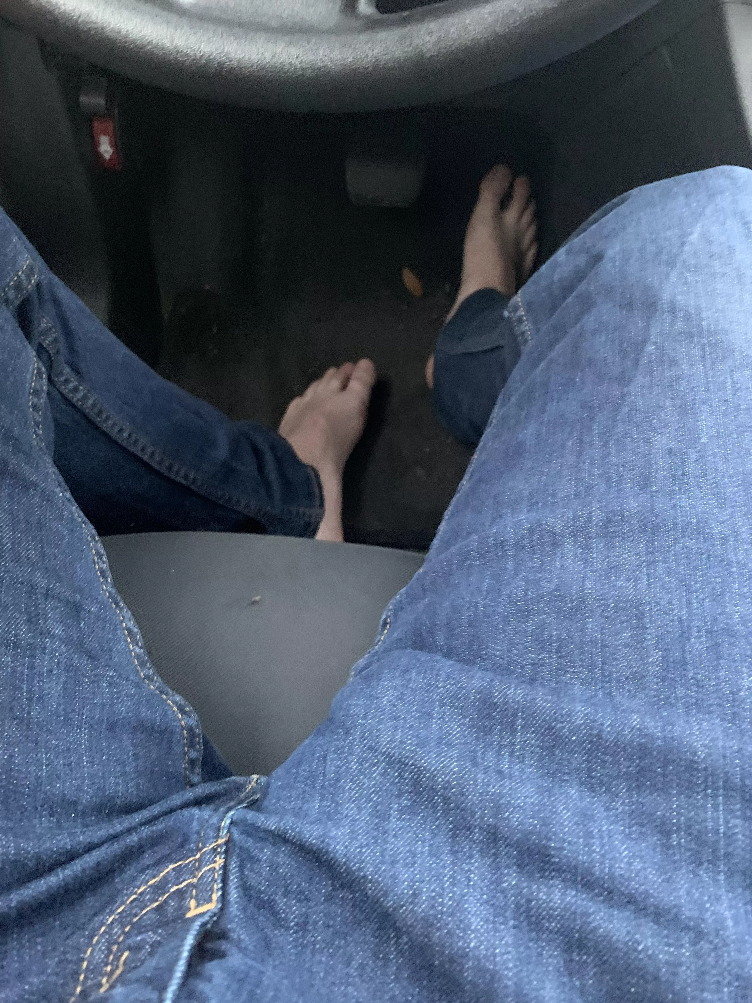 Anyone else get “excited” while driving bare foot?