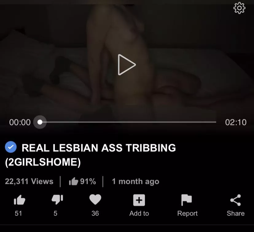 Anyone know any videos of a woman rubbing her clit on another woman’s asshole? Or straight asshole to asshole tribbing? Pic is closest thing I could find :(