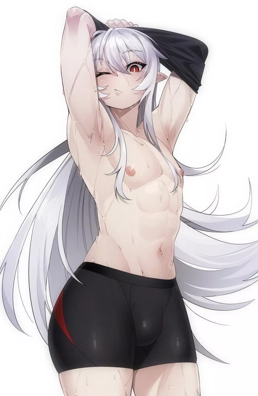 Anyone know where to find buff femboy art?