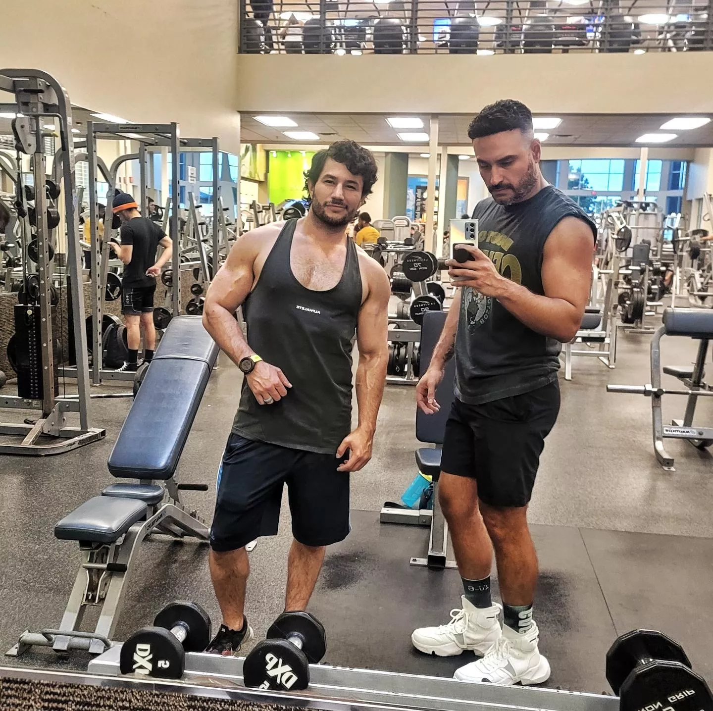 Anything better than working out with your bud?