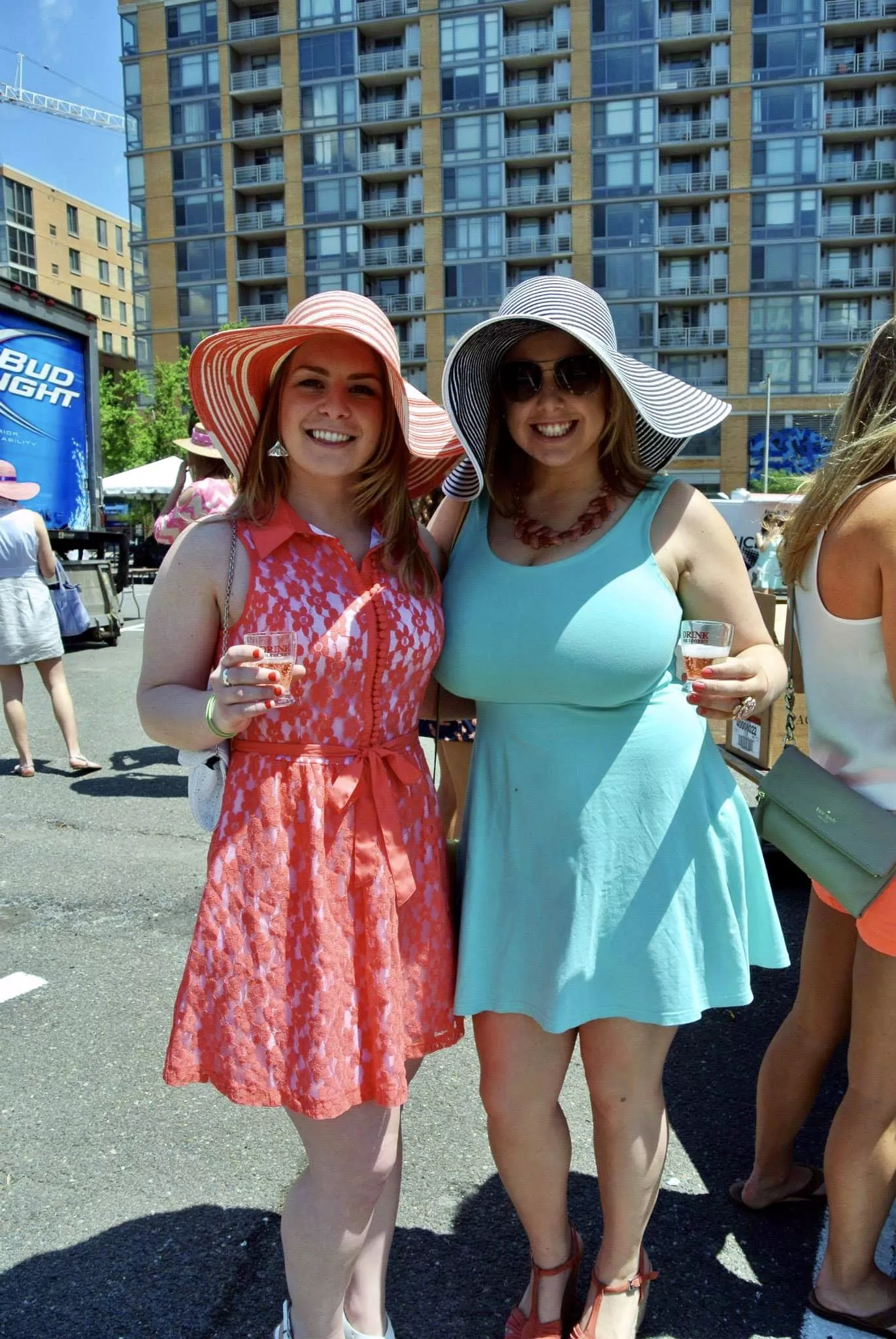 Aqua Dress & Huge Breasts