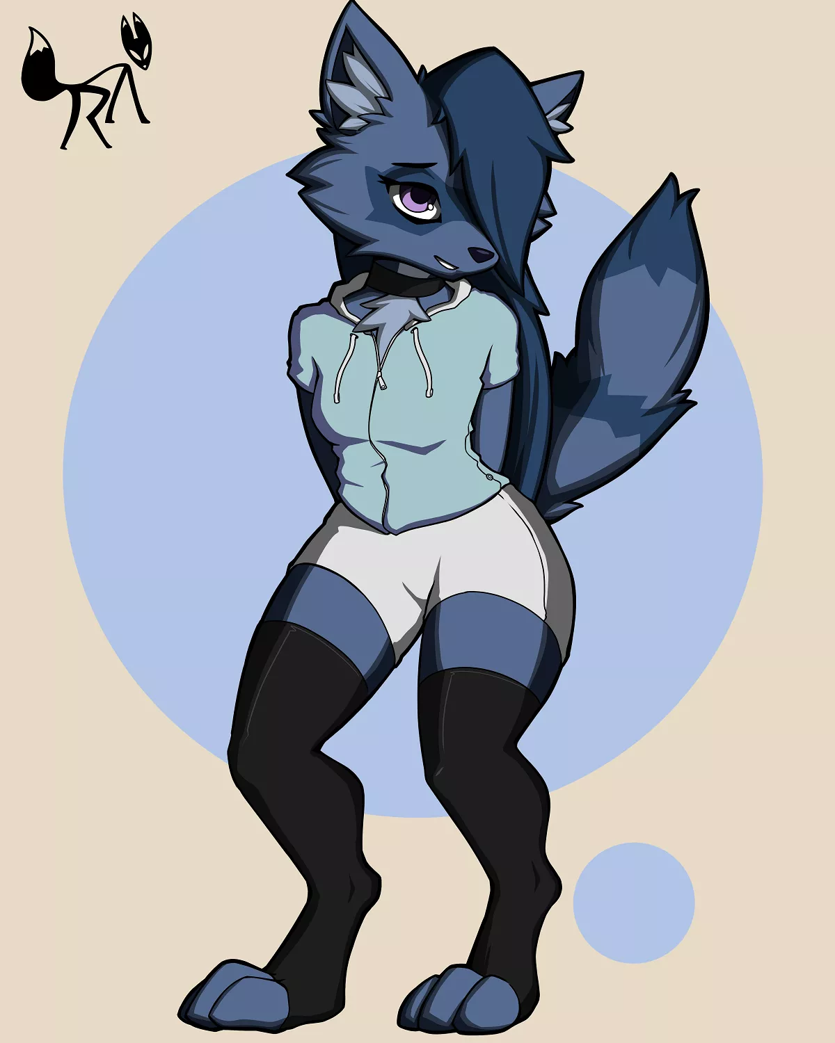 Ari the blue racoon! Art by me