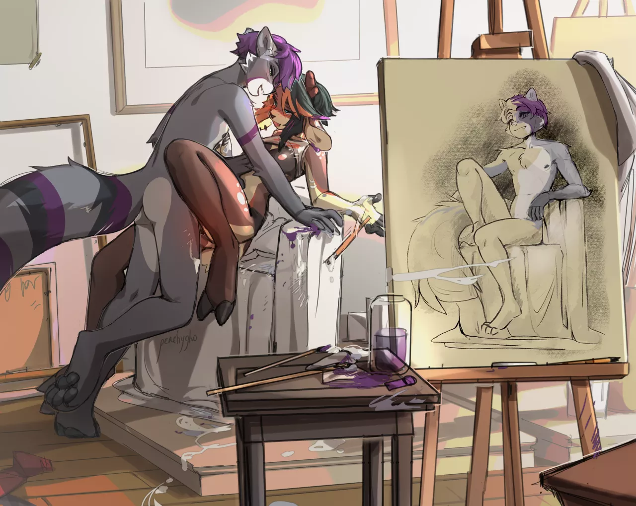 art studio [MF] (peachygho)