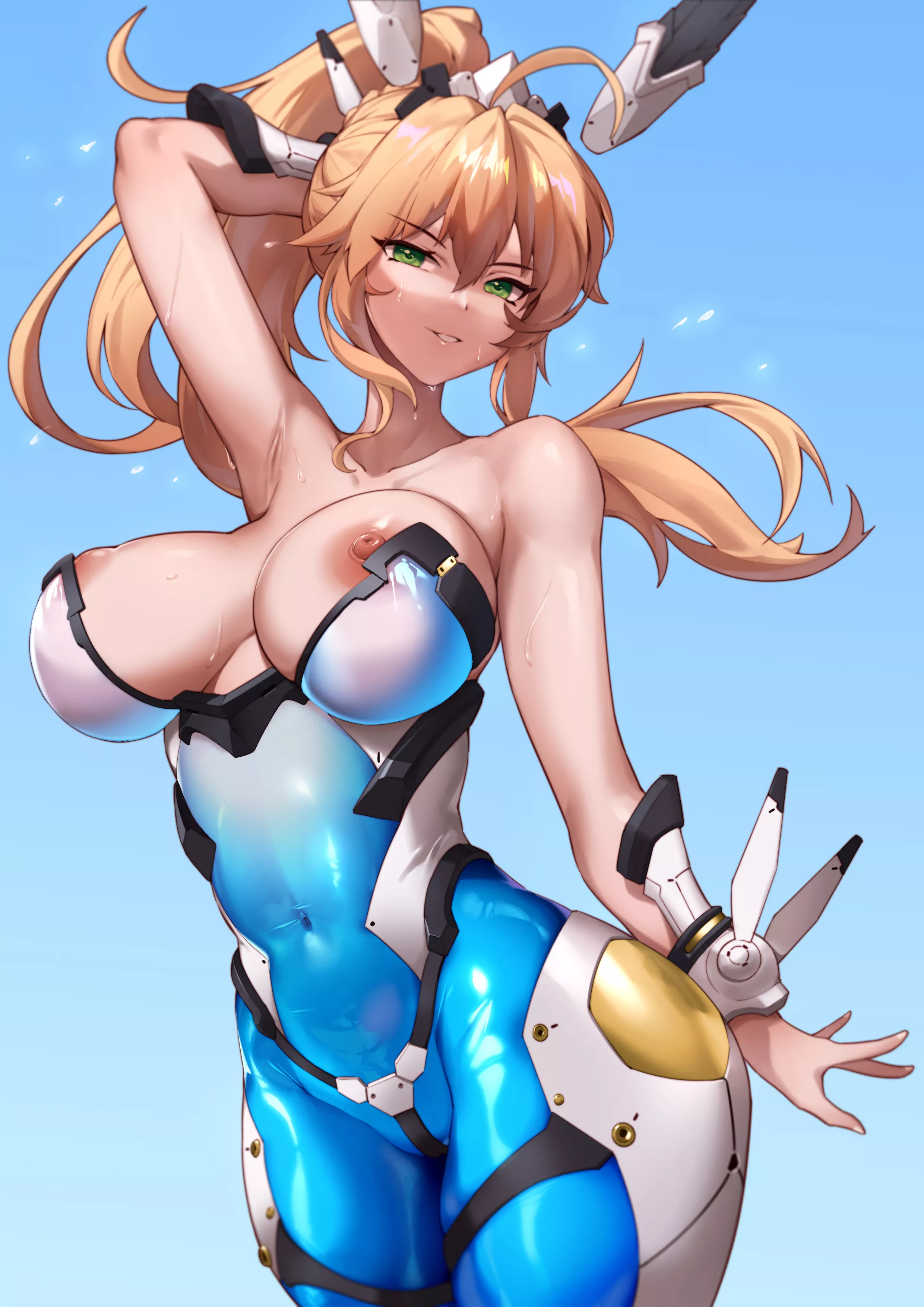 Artoria Lancer Future Bunny Girl Breasts Out (Jingb dx ) [Fate]