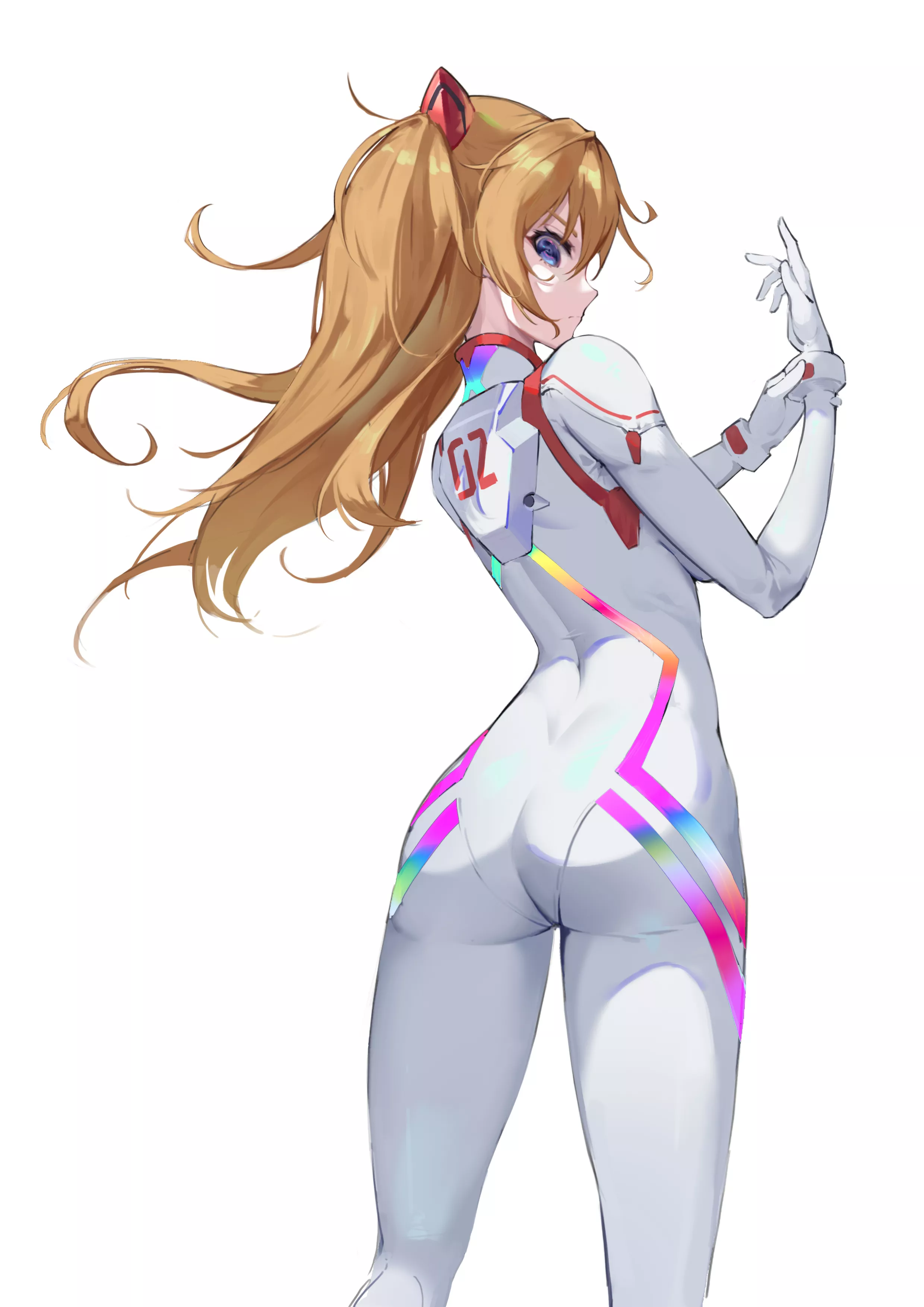 Asuka Rainbow Plugsuit Booty (Tchai Inovsky) [Evangelion]