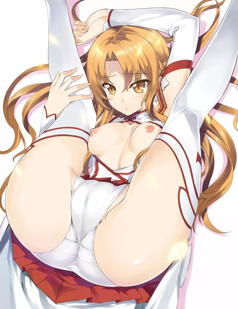 Asuna spreading her legs for you