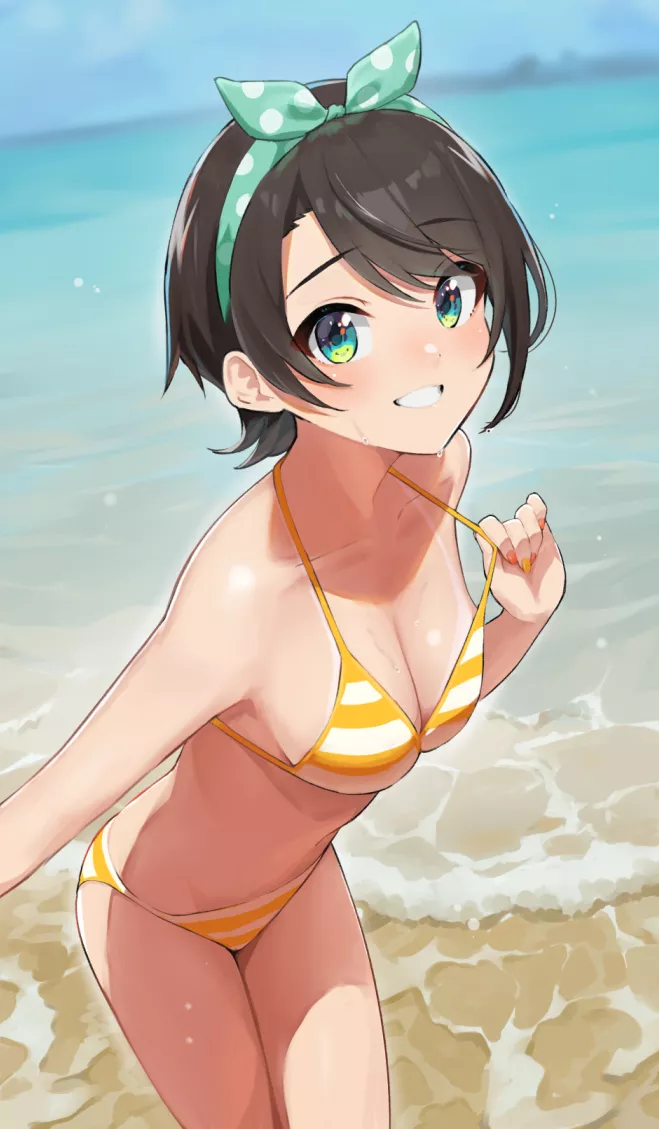 At the beach with you and Subaru~ [Hololive]