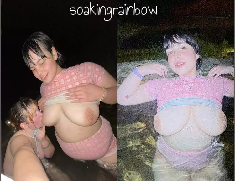 At the hot springs 🚿 Plenty of girl/girl and solo content of each of us 😈😈 hardcore videos and photos 💦only 8$ 🌈includes sexting