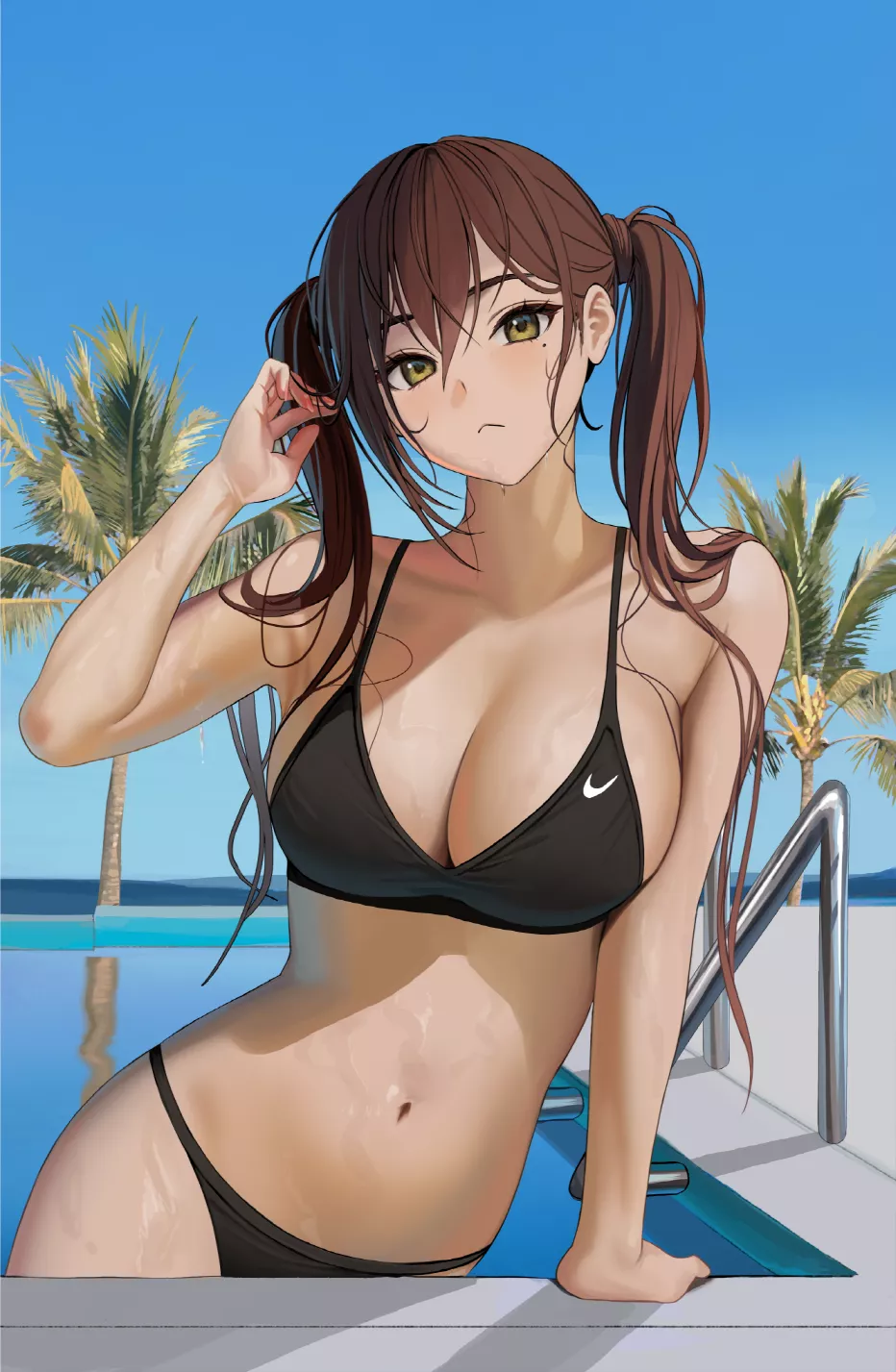 At the pool with her~ [Original]