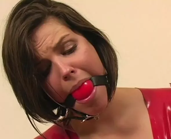 Ball gagged Bobbi...