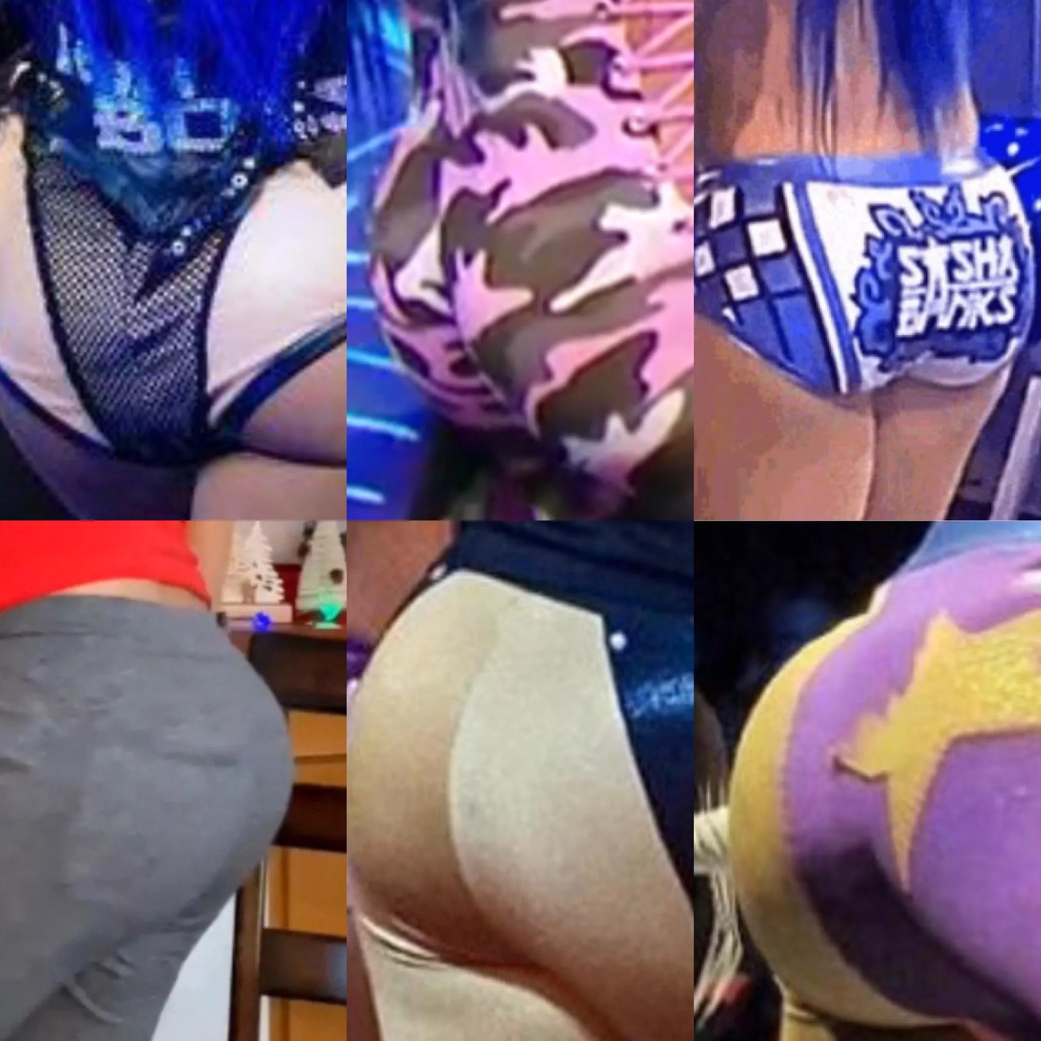 Bayley and Sasha’s fat asses