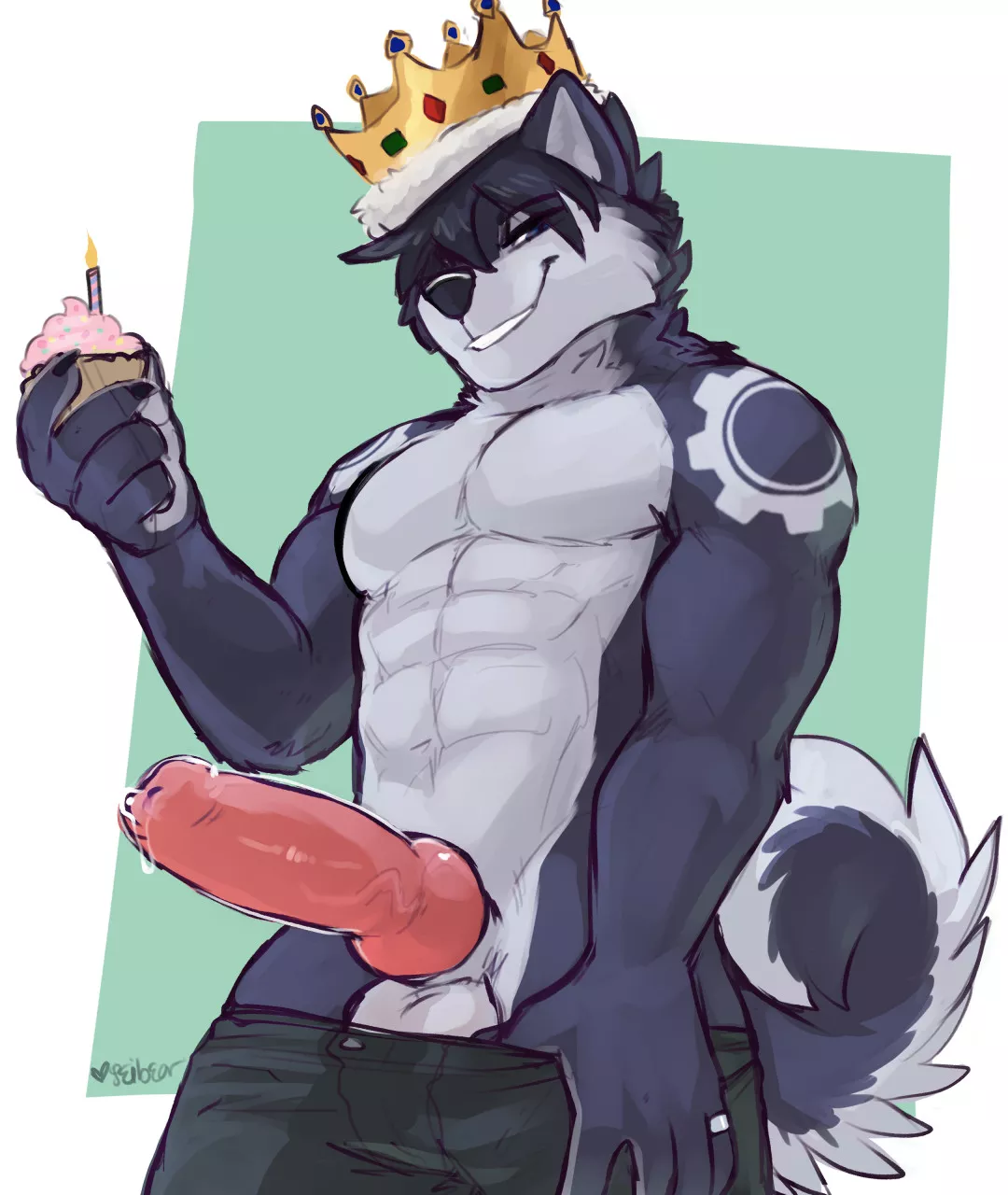 BDAY KING CANDLE (Seibear)